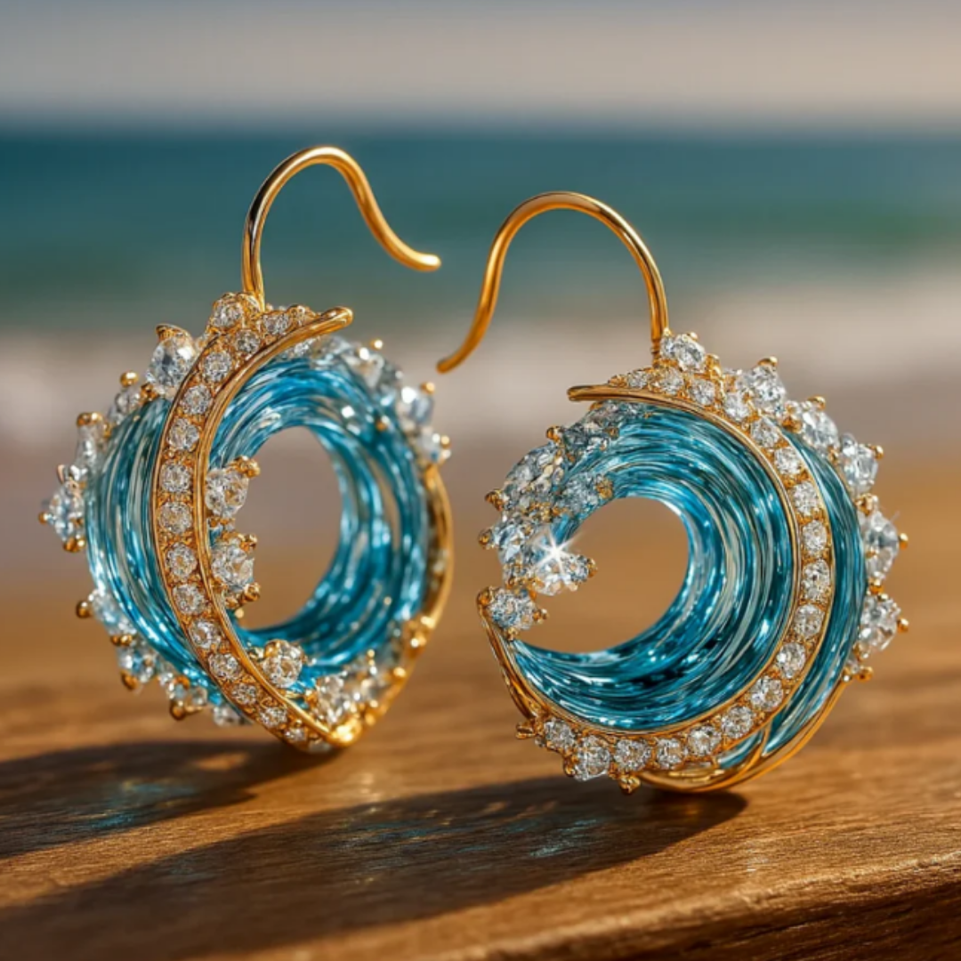 Ocean Whisper Hoops