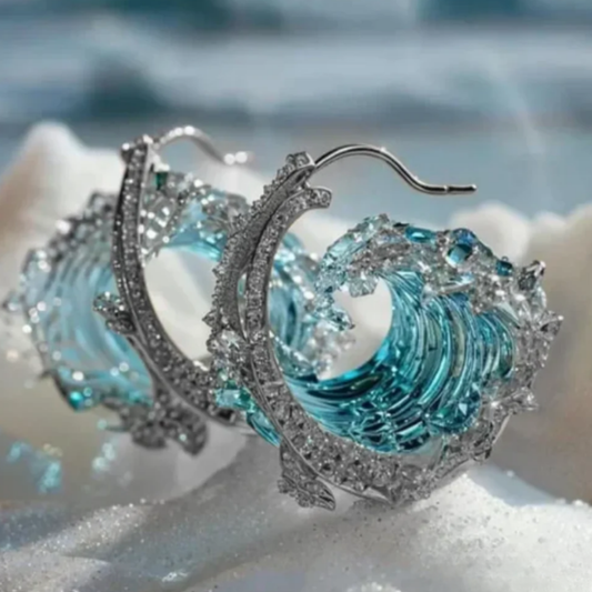 Ocean Whisper Hoops