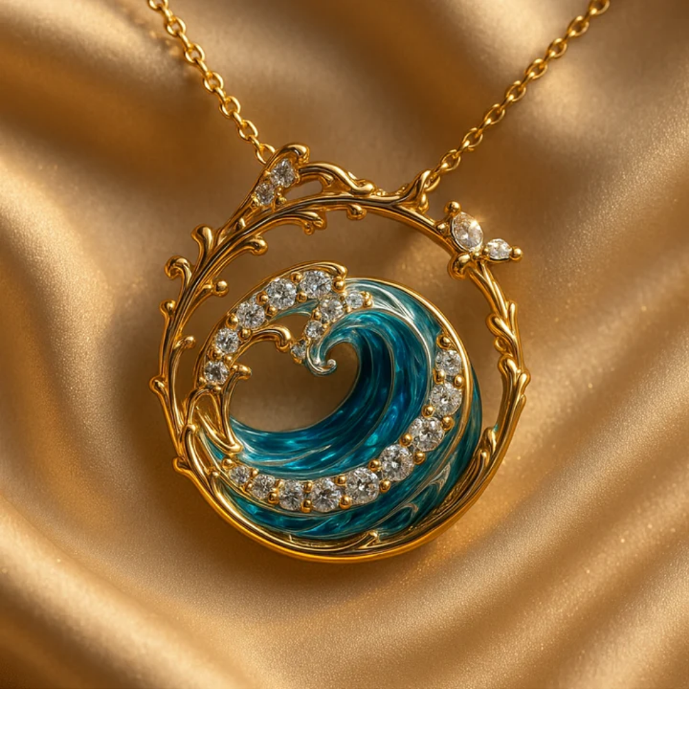 Ocean's Embrace Pendant Necklace