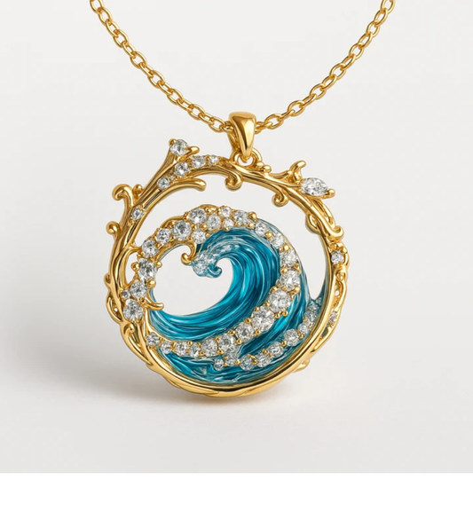 Ocean's Embrace Pendant Necklace