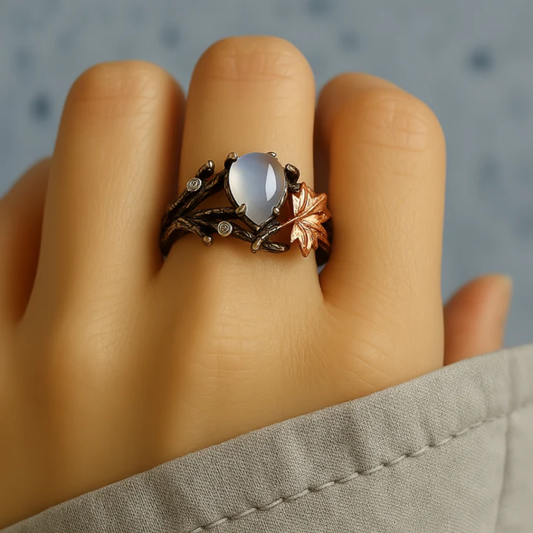Enchanted Forest Moonstone Ring