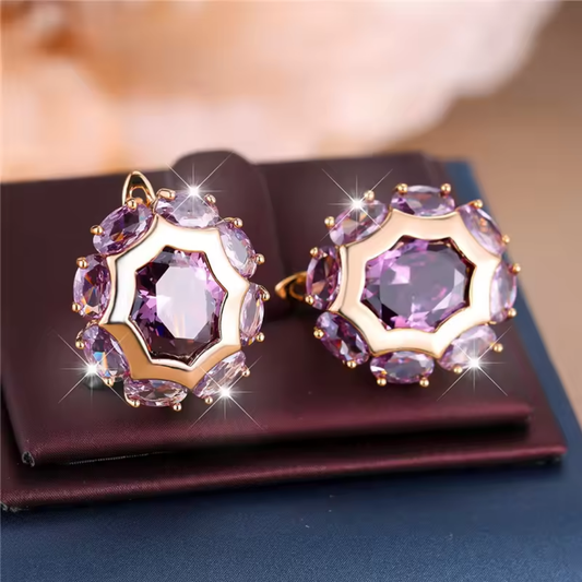 Amethyst Radiance Earrings