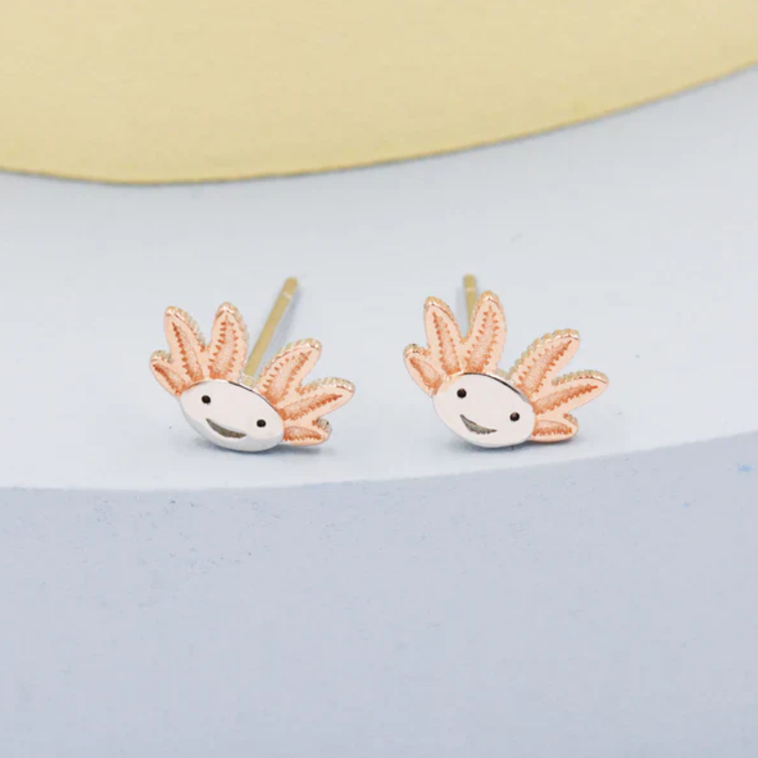Joyful Coral Charm Earrings