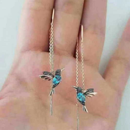 Hummingbird Meadow Threader Earrings