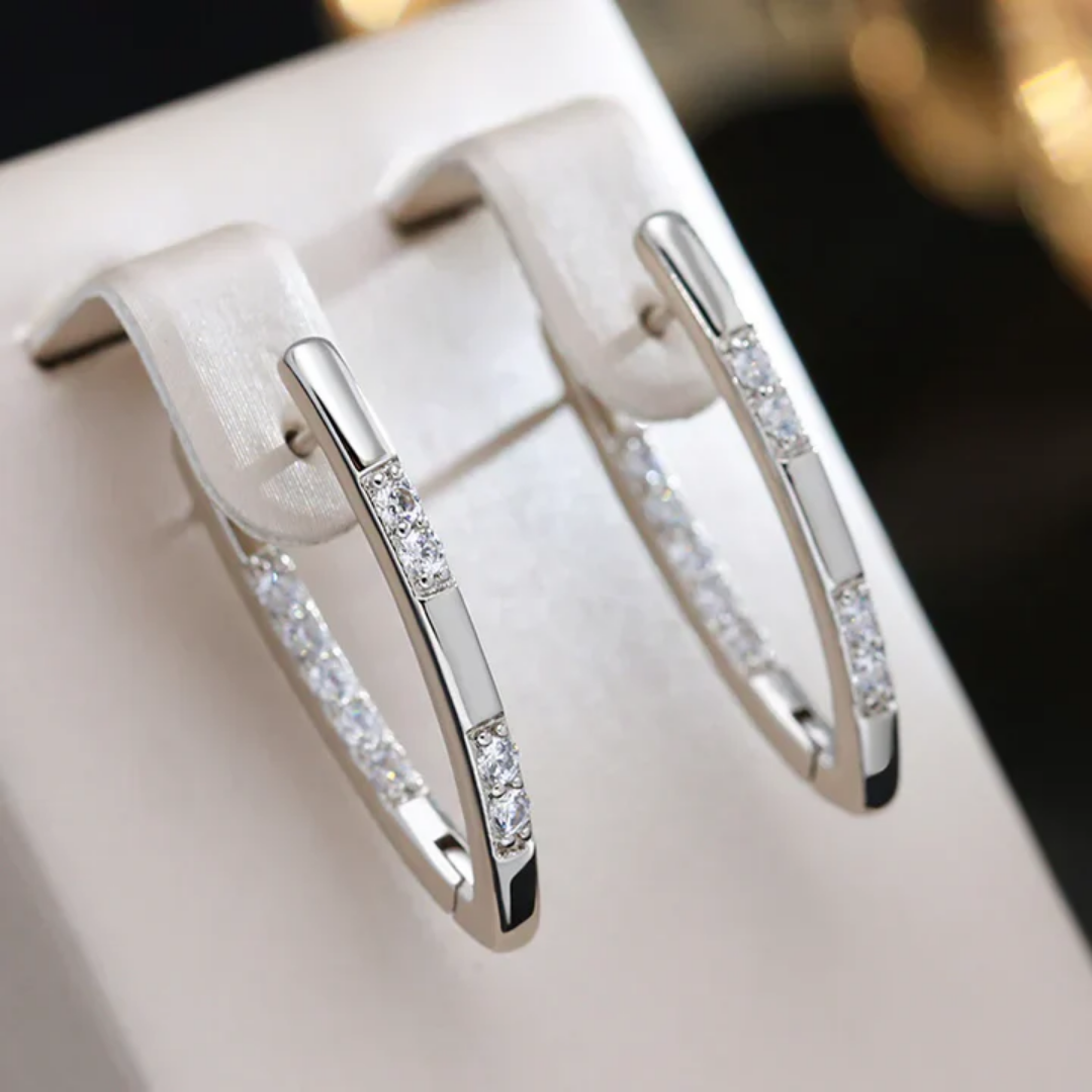 Radiant Grace Hoop Earrings