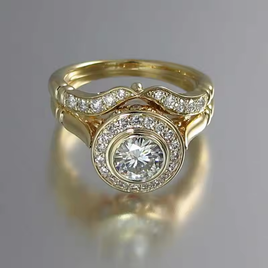 Luminous Vow Halo Ring Set