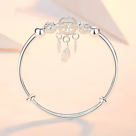 Dreamcatcher Charm Bangle