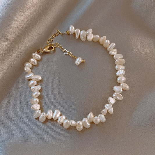 Whispering Tides Pearl Bracelet