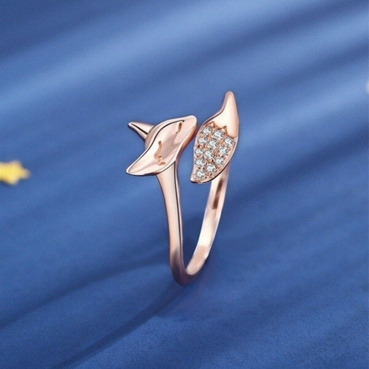 Whimsical Fox Sparkle Ring