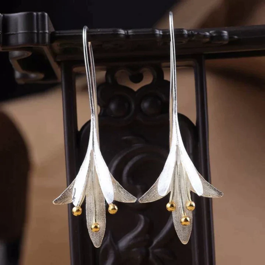 Whispering Lily Drop Earrings