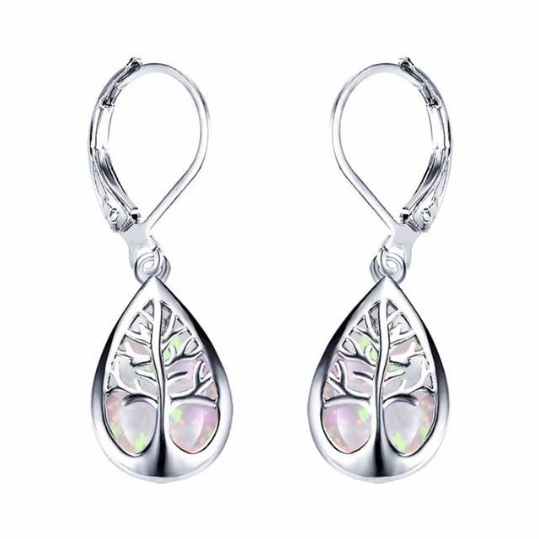 Ocean Leaf Drop Earrings