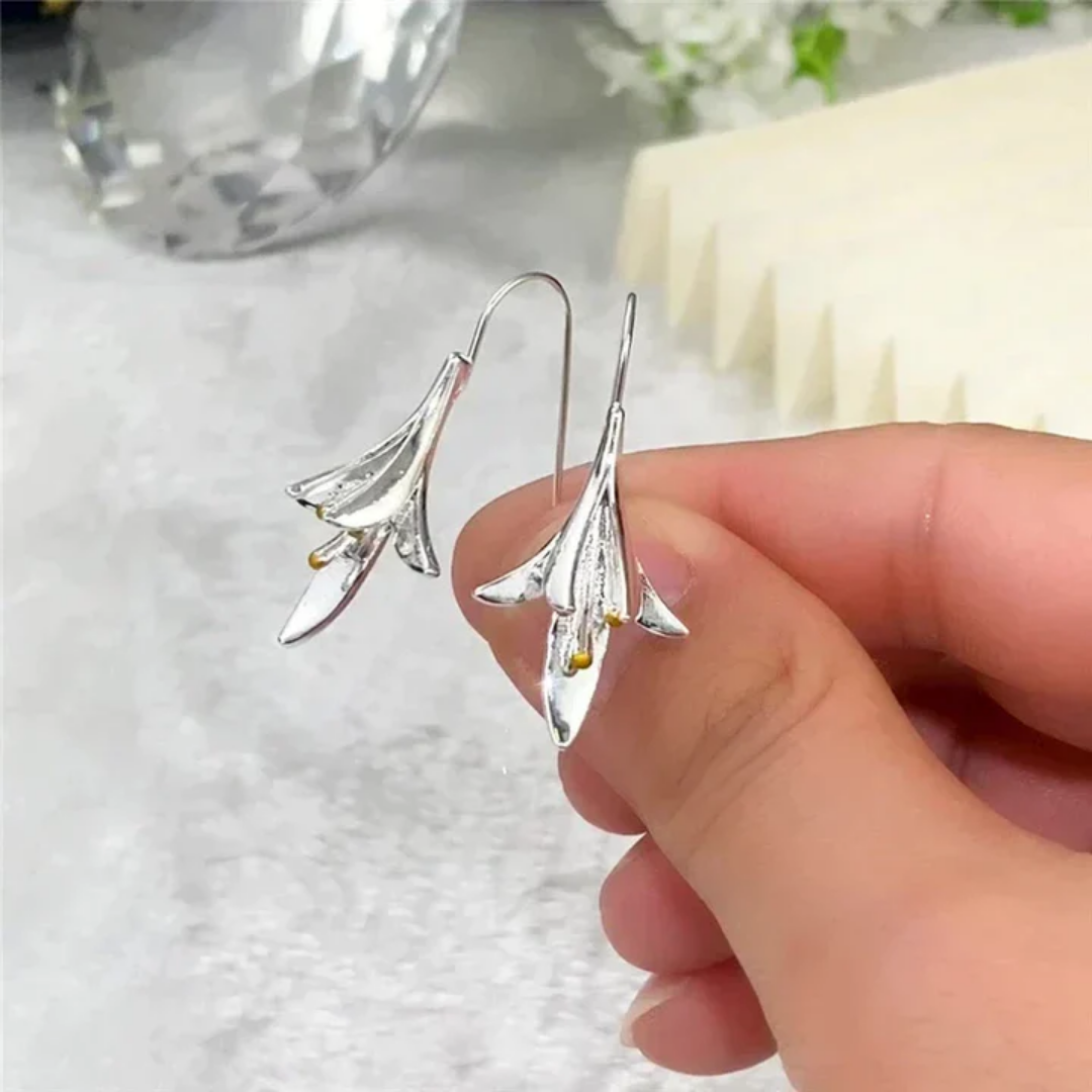 Whispering Lily Drop Earrings