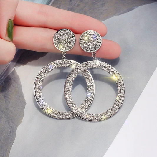 Golden Halo Spark Earrings