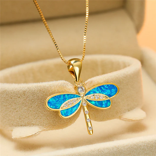 Celestial Dragonfly Necklace