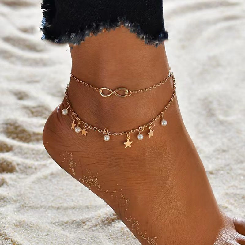 Starlit Promise Anklet Set