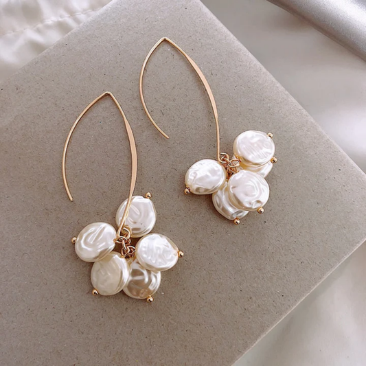 Pearlescent Cascade Earrings