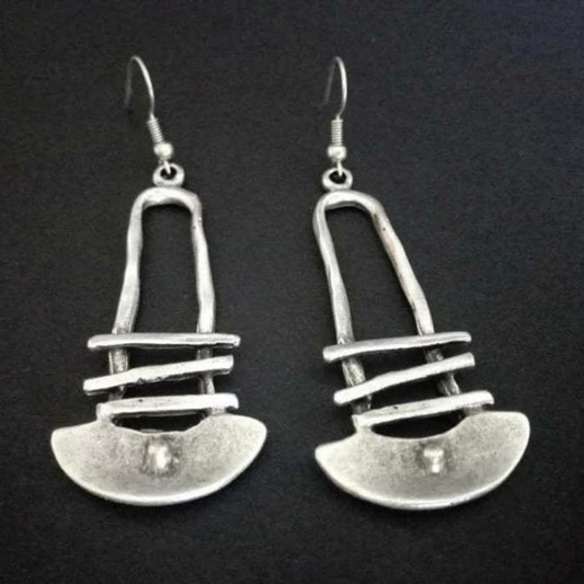 Golden Horizon Arc Earrings