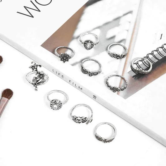 Enchanted Bloom Ring Set