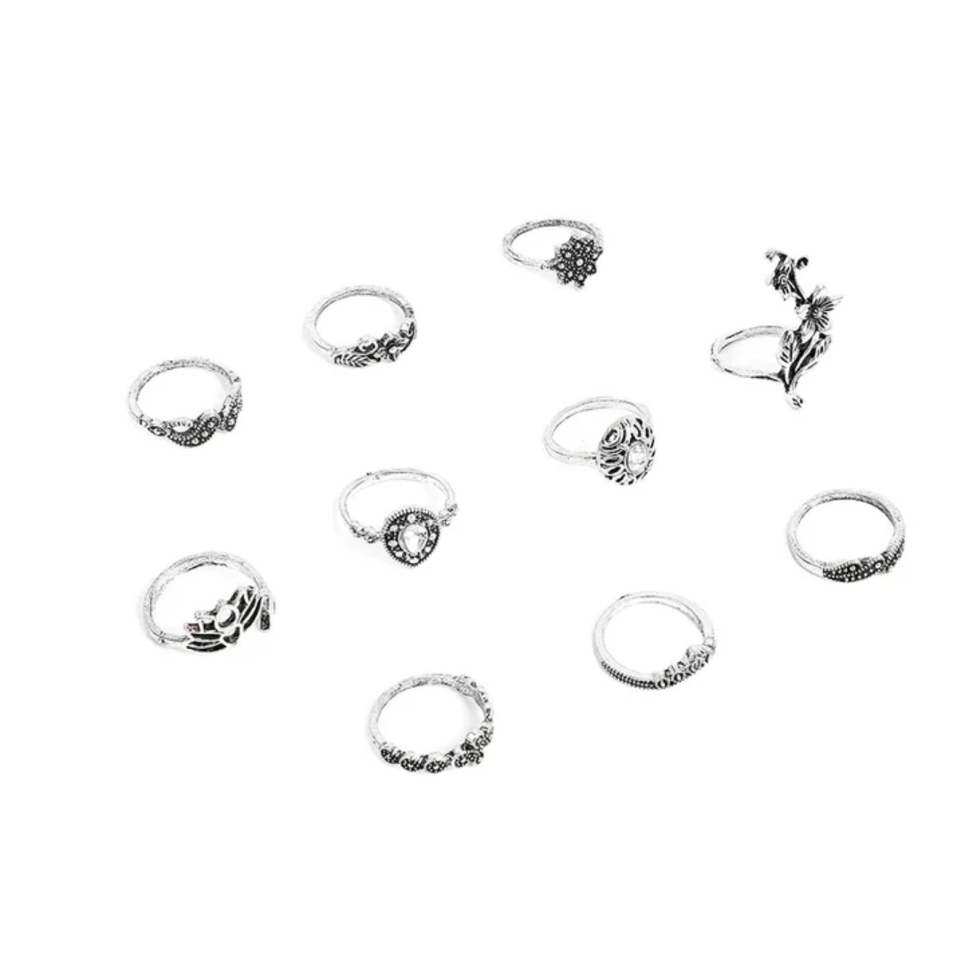 Enchanted Bloom Ring Set