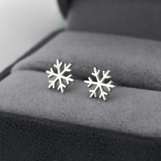 Winter’s Whisper Snowflake Earrings