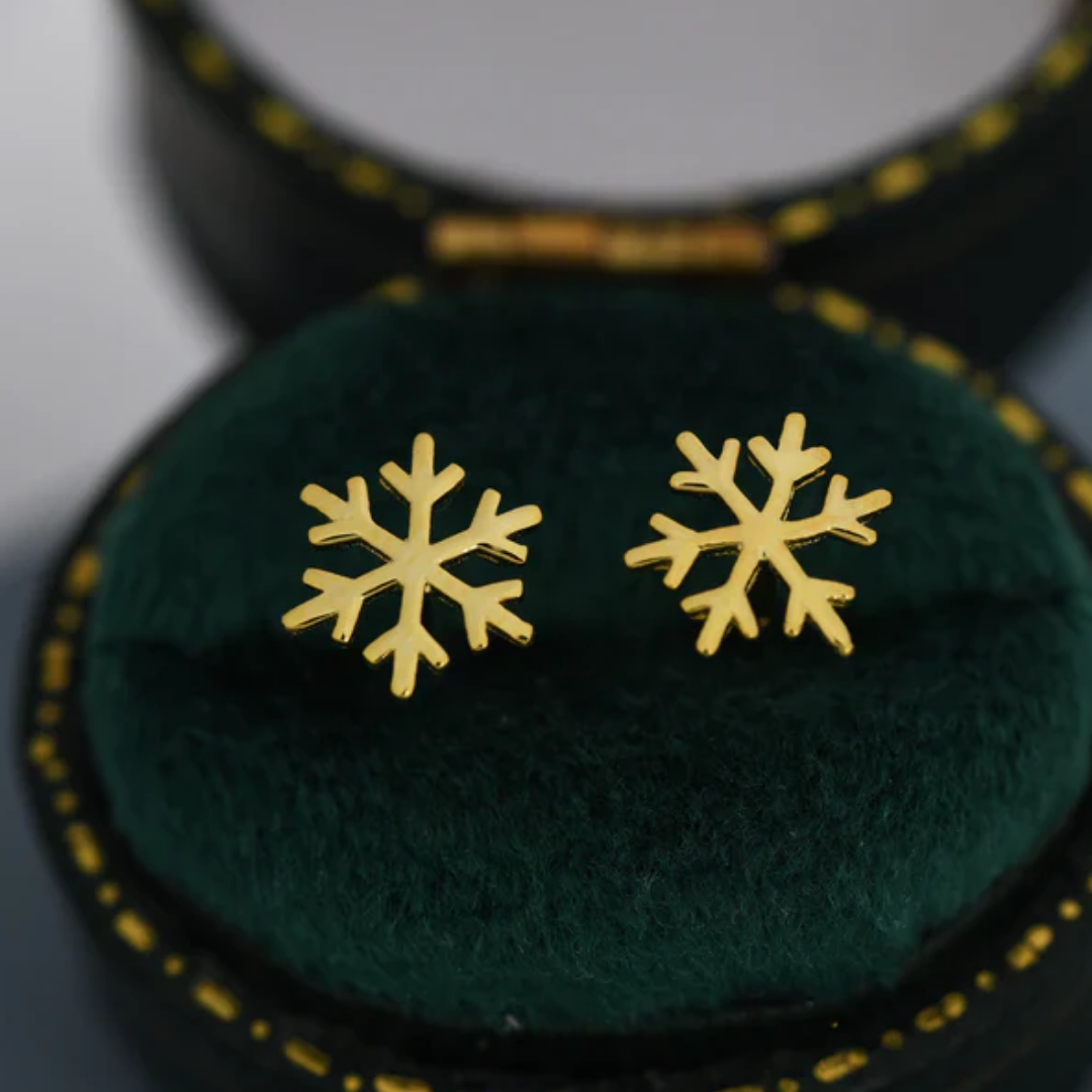 Winter’s Whisper Snowflake Earrings