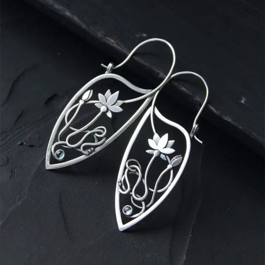 Enchanted Lotus Bloom Earrings