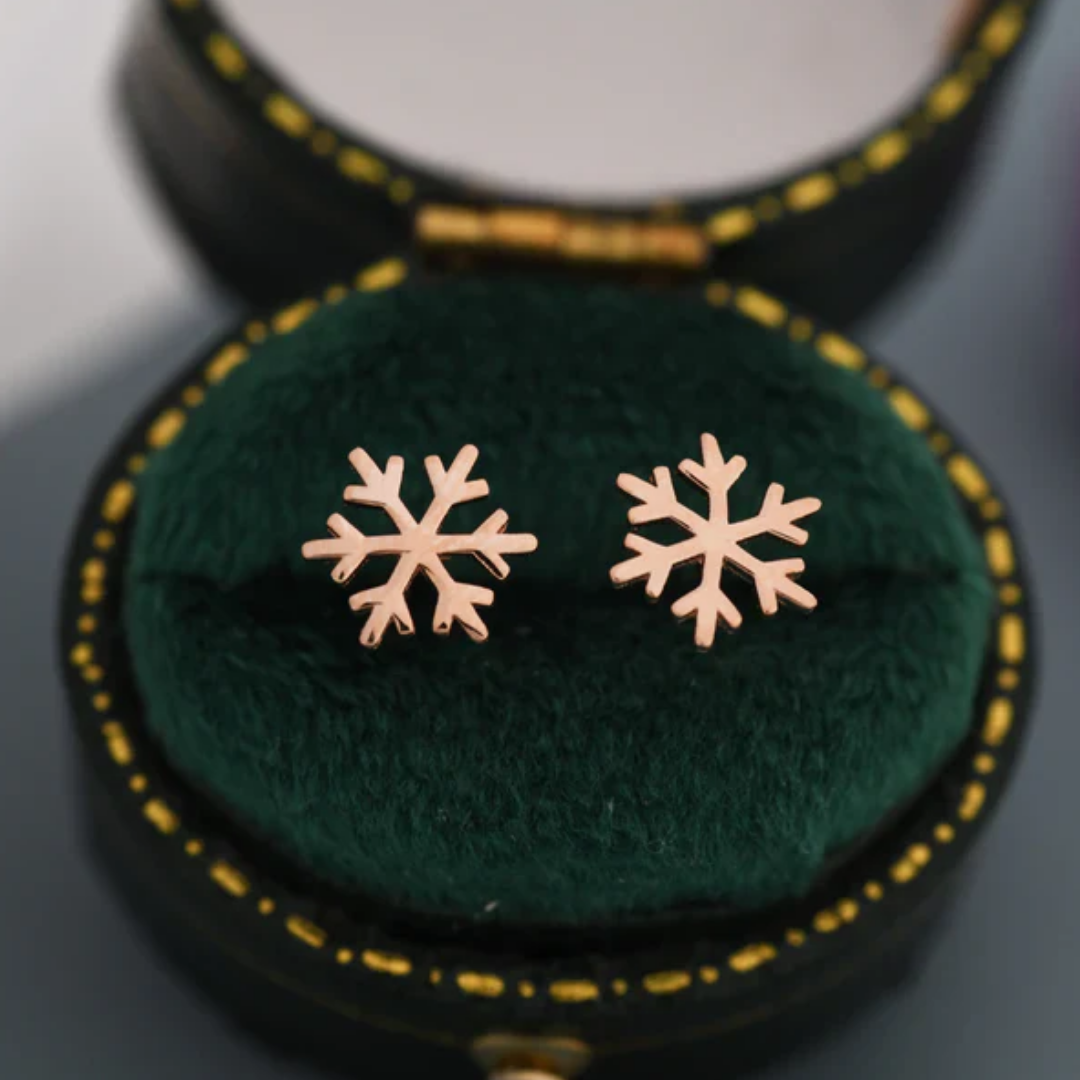 Winter’s Whisper Snowflake Earrings
