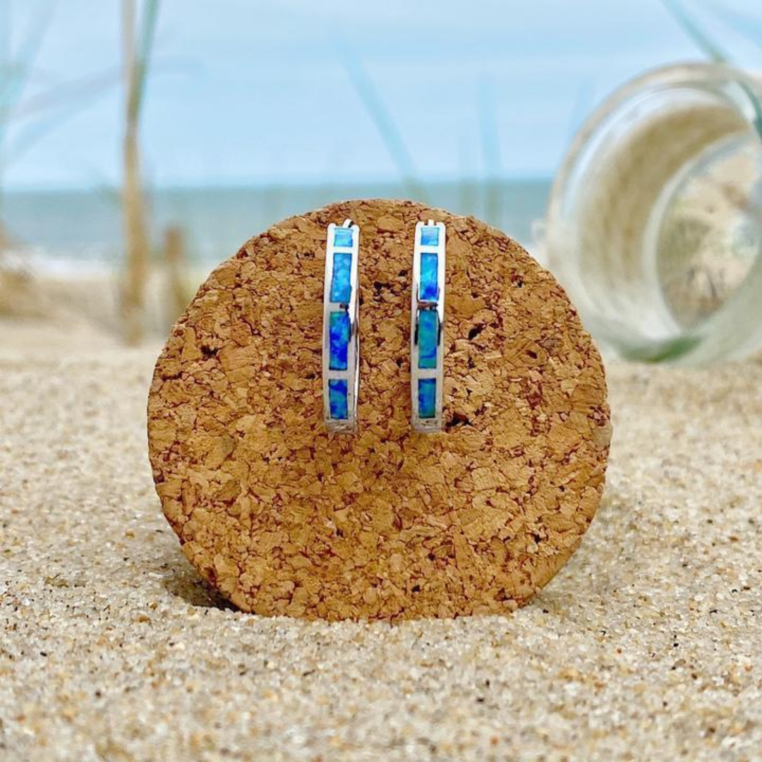 Ocean’s Horizon Hoop Earrings