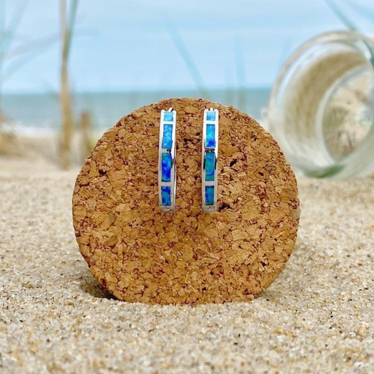 Ocean’s Horizon Hoop Earrings