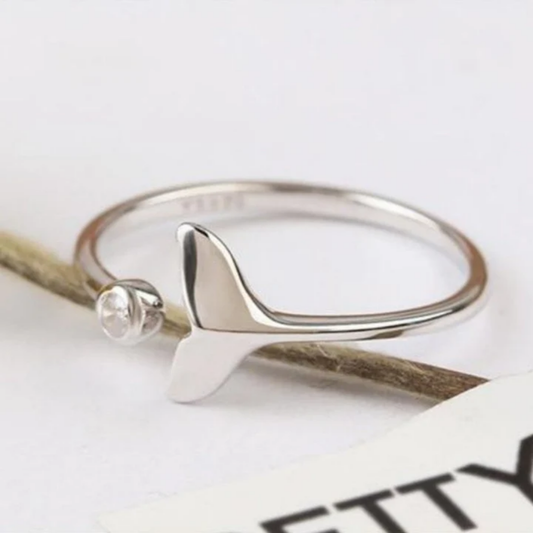 Whale’s Whisper Crystal Ring