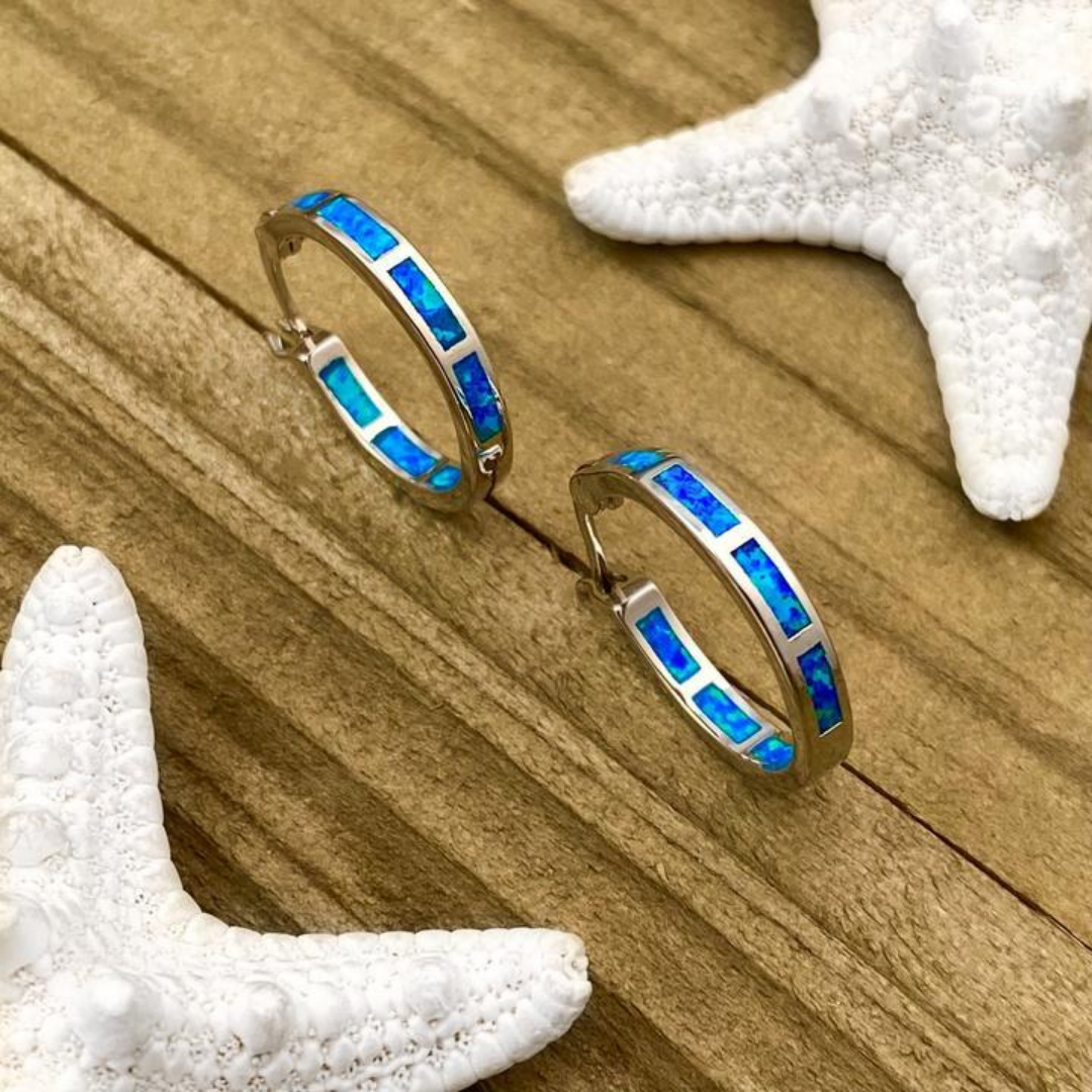 Ocean’s Horizon Hoop Earrings