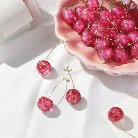 Blush Cherry Glow Earrings
