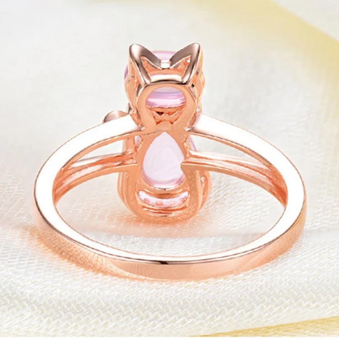 Blush Whisper Cat Ring