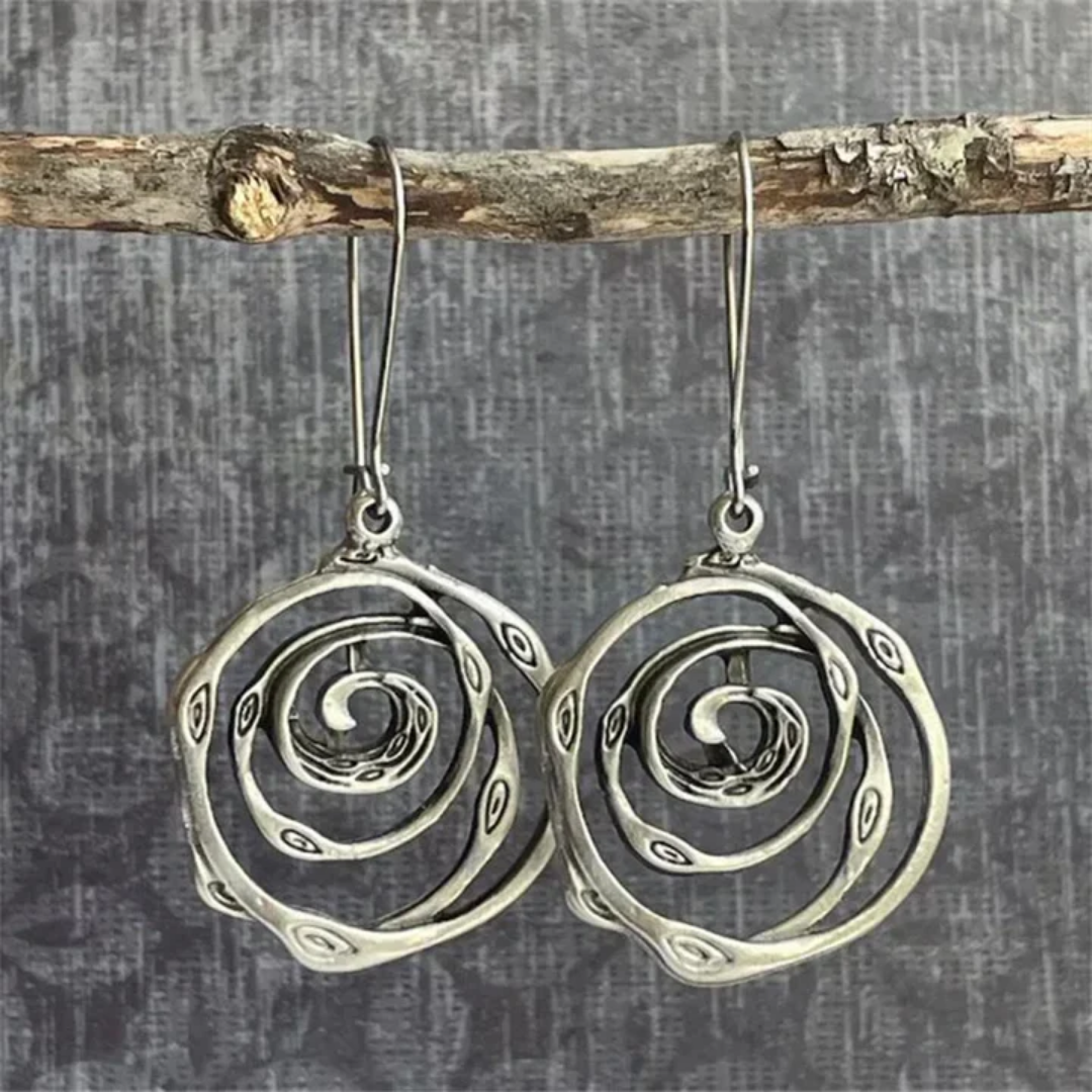 Spiral Sage Artisan Earrings