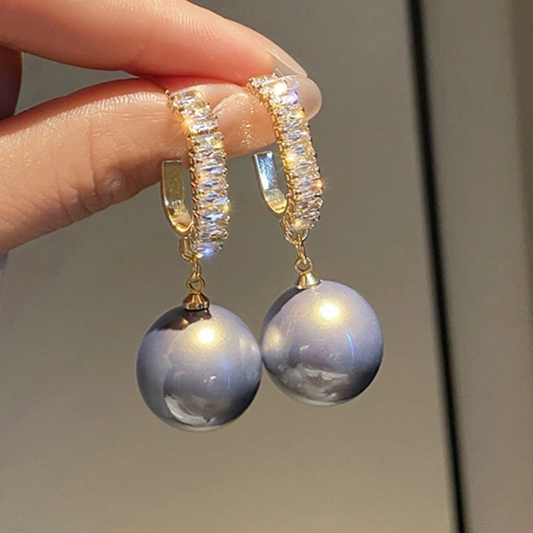 Twilight Glow Pearl Earrings