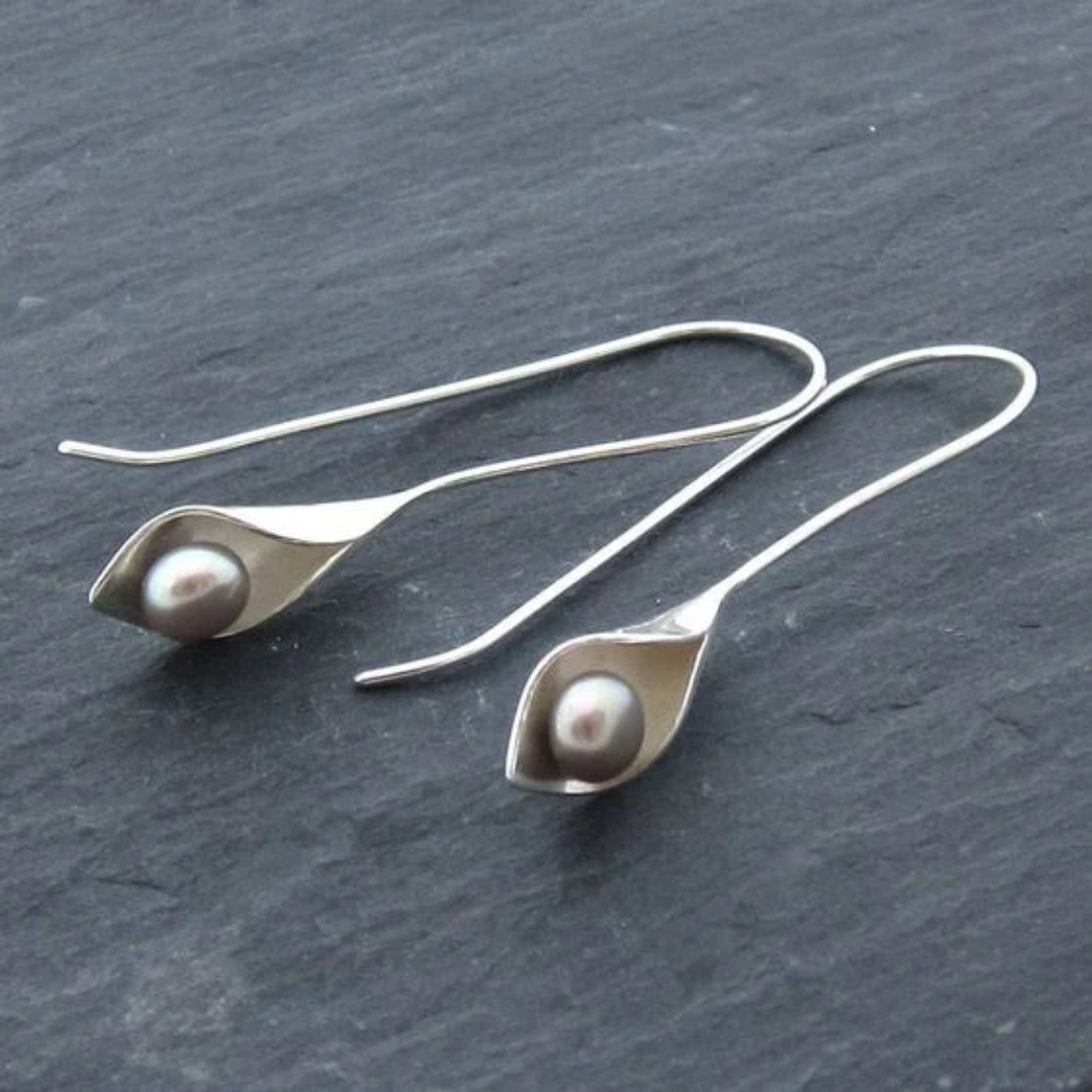 Whispering Lily Drop Earrings
