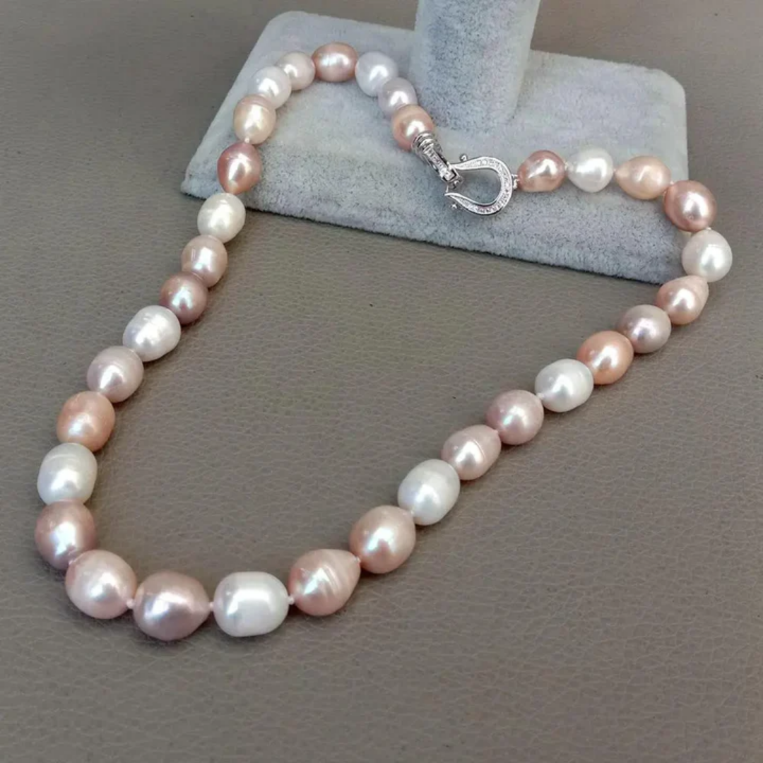 Blush Tides Pearl Necklace
