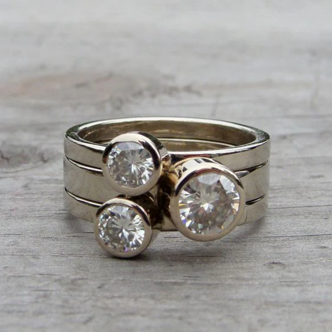 Trilight Harmony Diamond Ring