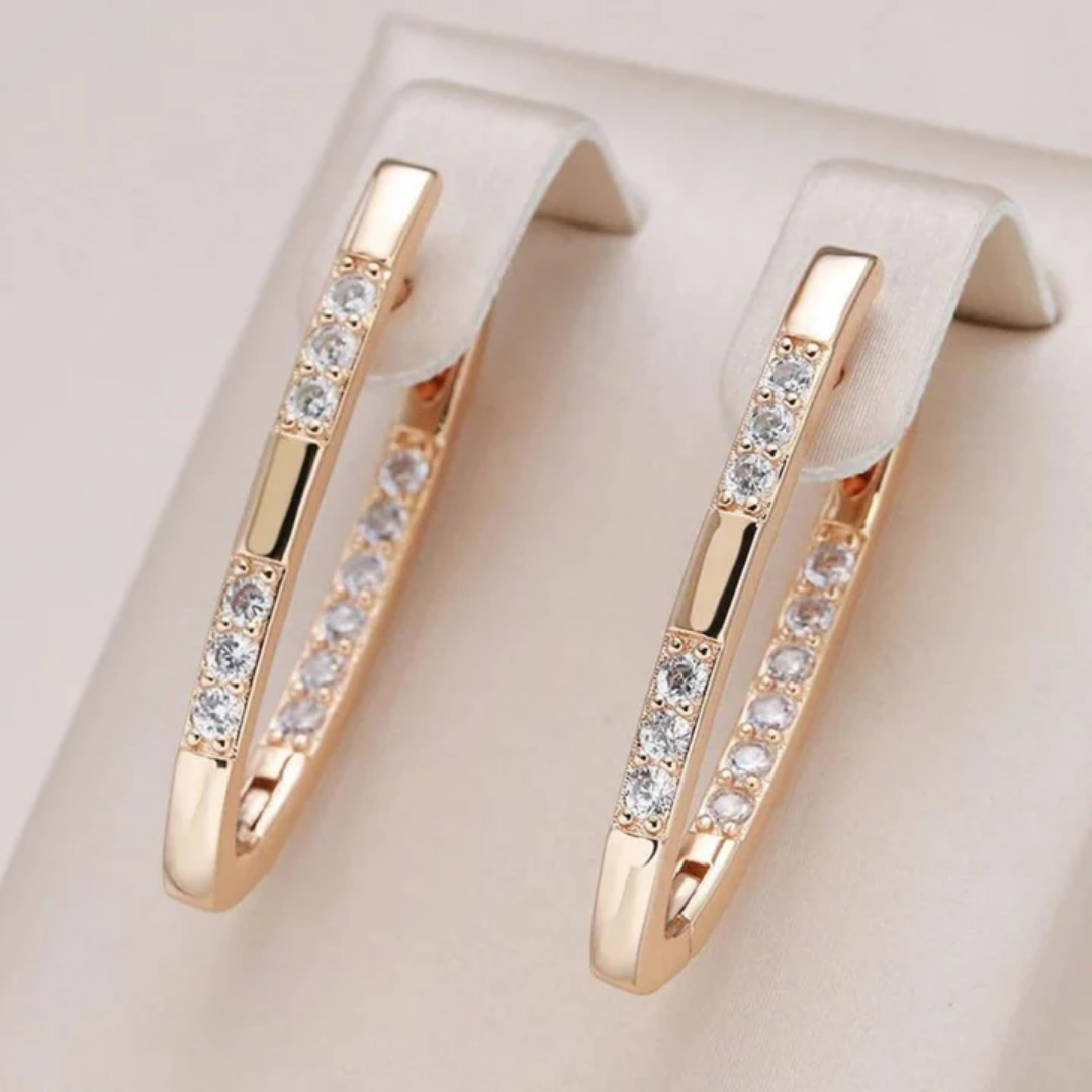 Radiant Grace Hoop Earrings