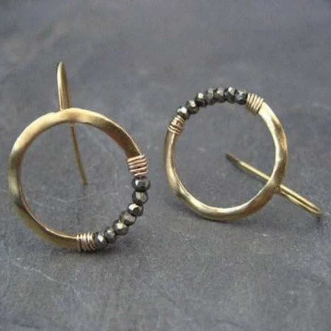 Eternal Ember Hoop Earrings
