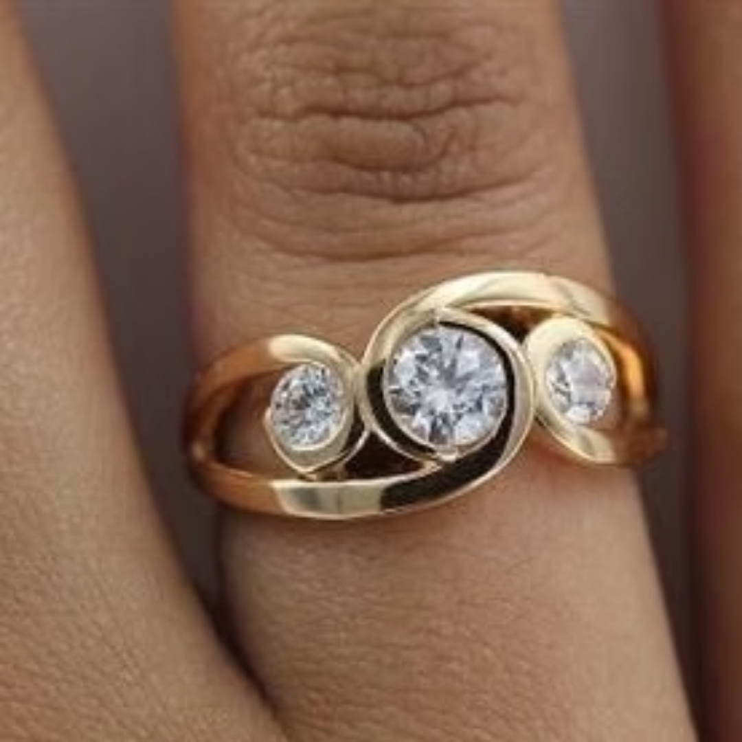 Celestial Bond Swirl Ring