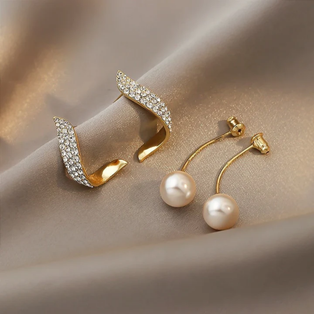 Celestial Arc Pearl Earrings