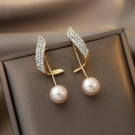Celestial Arc Pearl Earrings