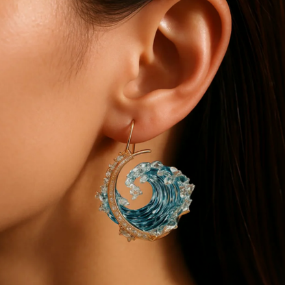 Ocean Whisper Hoops