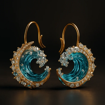 Ocean Whisper Hoops