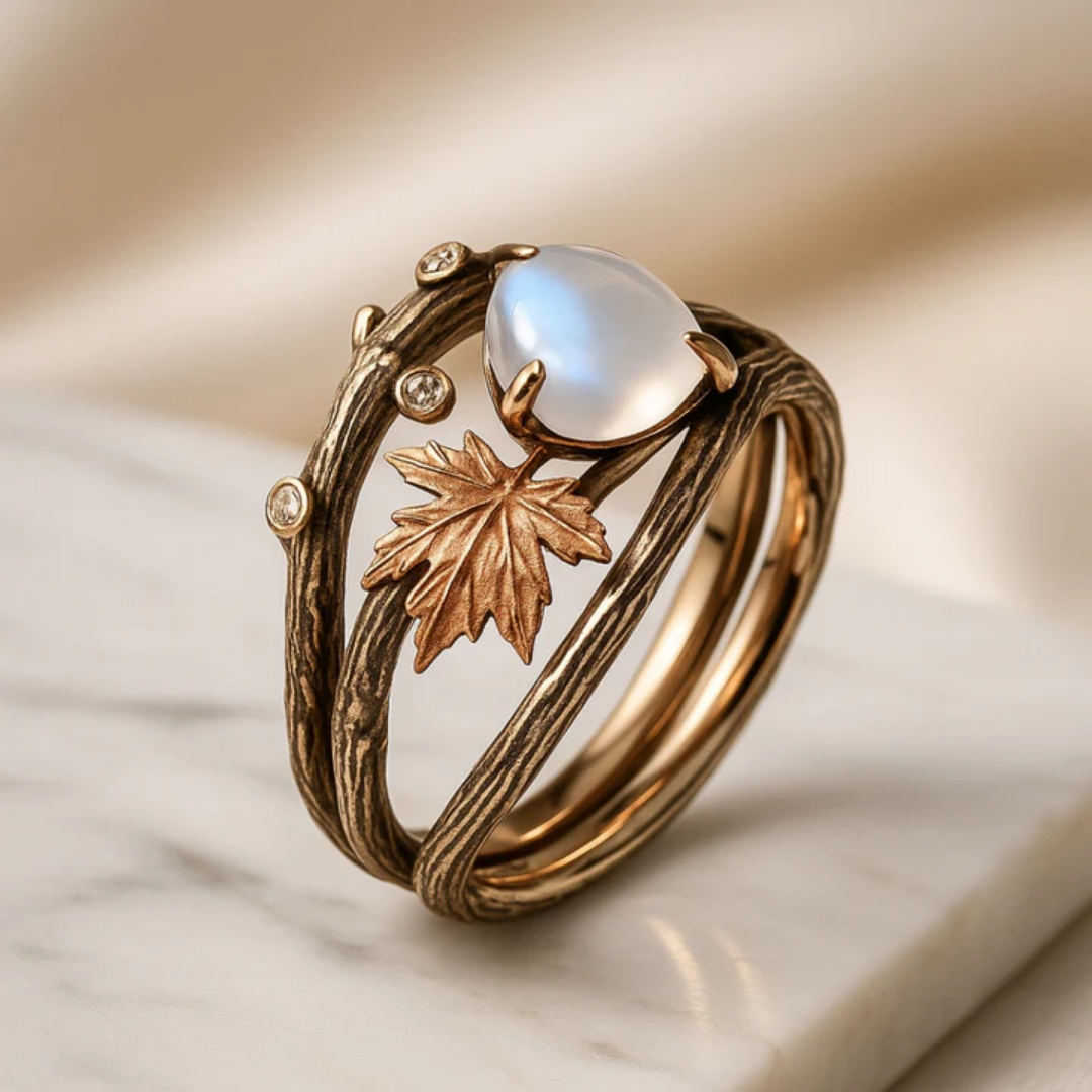 Enchanted Forest Moonstone Ring