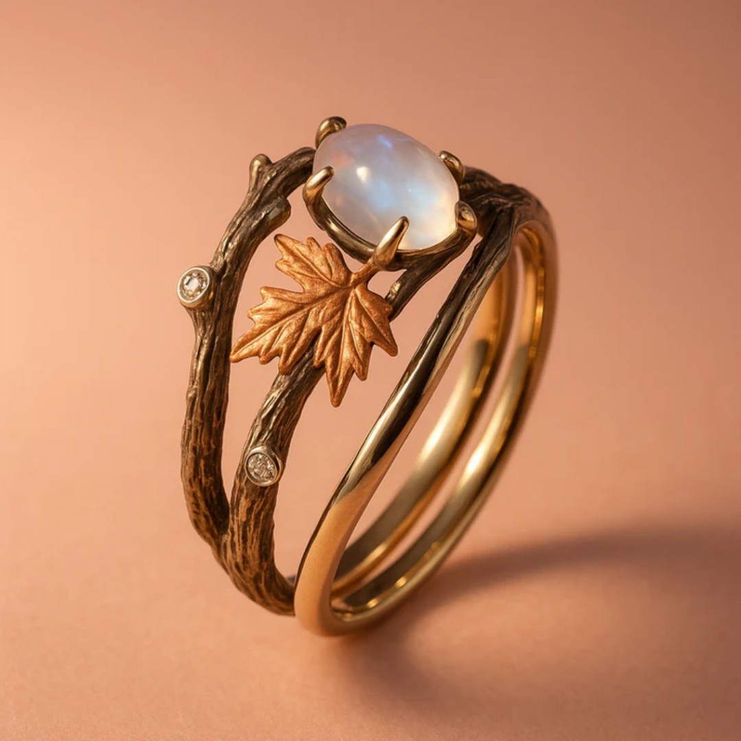 Enchanted Forest Moonstone Ring