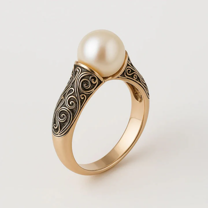 Mystic Pearl Heritage Ring