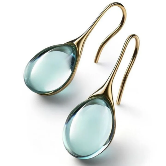 Azure Drop Elegance Earrings
