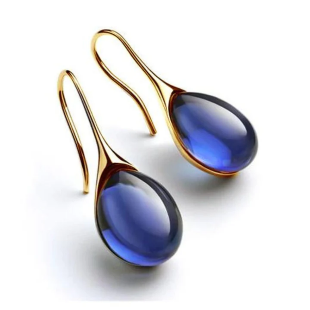 Azure Drop Elegance Earrings